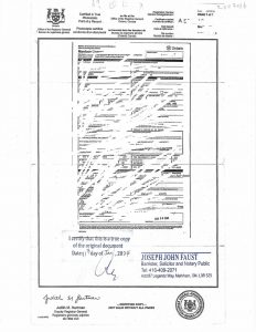 加拿大海牙认证成品样本展示：加拿大安大略省结婚许可证