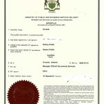 加拿大安省客户出售上海市闵行房产授权委托书海牙认证和附加证明书