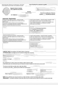 加拿大万锦市离婚证中英文海牙认证翻译公证