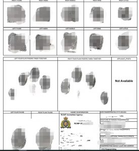 中国南京采集指纹申请加拿大无犯罪记录证明
