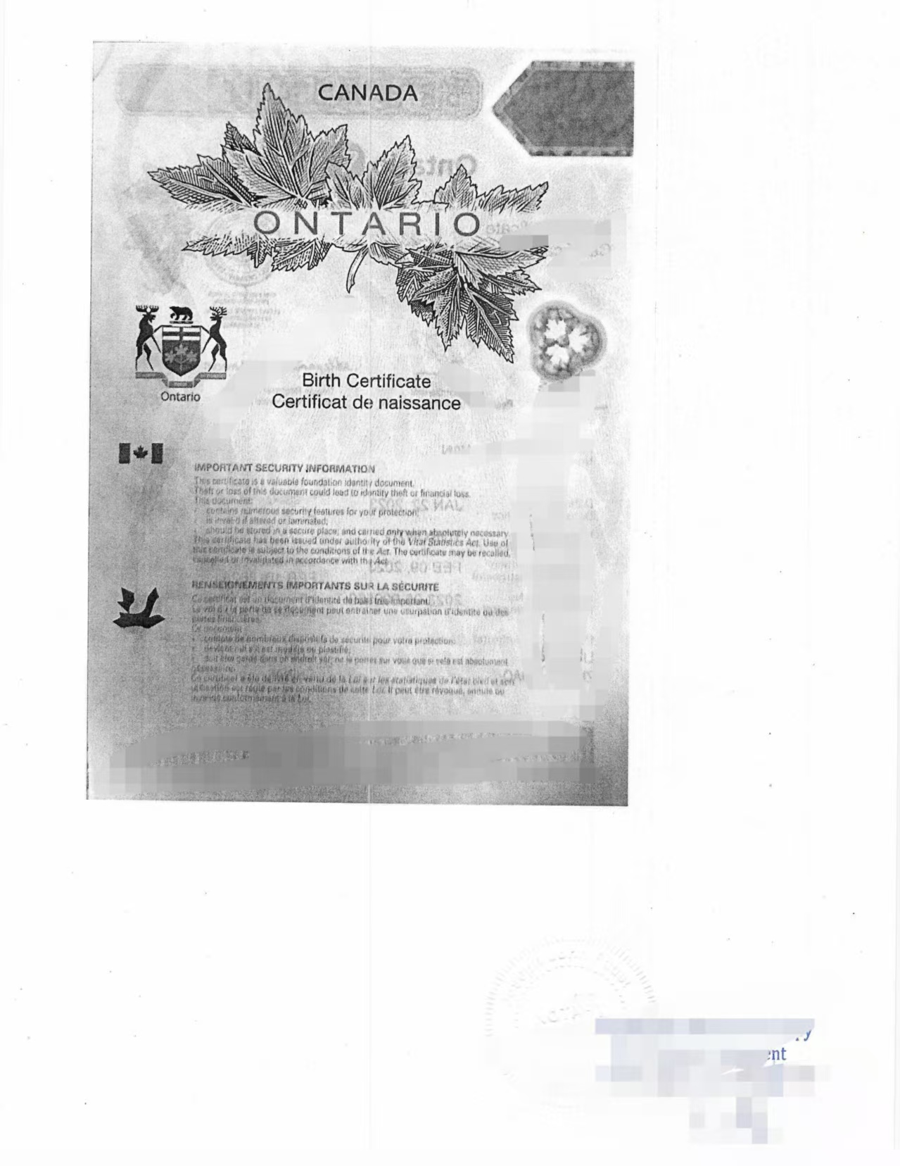 人在江苏无锡加拿大海牙认证附加证明出生证-加拿大海牙认证代理机构
