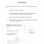 人在中国委托加拿大公证处翻译完税证明报税