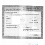 加拿大BC省结婚证 marriage安省海牙认证