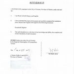 加拿大翻译公证户口本Hukou宣誓AFFIDAVIT公证人