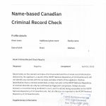 加拿大海牙认证基于姓名生日无犯罪记录证明
