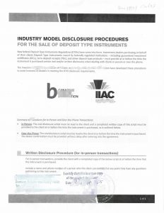 加拿大金融机构BMO出具投资产品销售模板公证