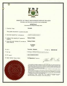 恢复中国国籍退出外国籍无犯罪证明海牙认证