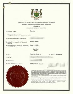 加拿大个人证件普通护照中英文海牙认证公证