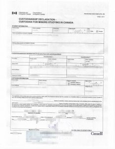 加拿大Custodianship监护权声明天津远程公证