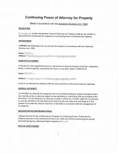 加拿大银行委托书POA两个见证人签名律师公证