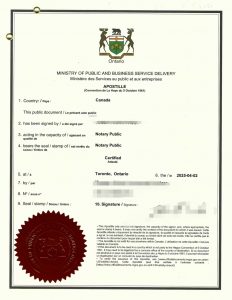无配偶证明加拿大声明书海牙认证中国结婚用
