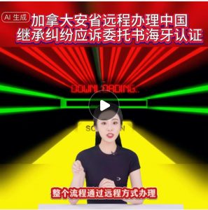 继承纠纷应诉委托书温尼伯人在安省海牙认证