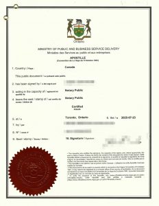加拿大海牙认证用于塞浦路斯房产委托公证