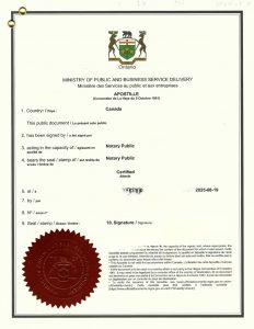 加拿大未成年孩子出售中国北京房产海牙认证