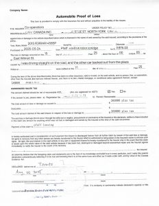 汽车事故报保险索赔损失价值证明声明书公证