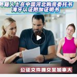 外籍人士在中国河北购房委托书海牙认证附加证明