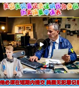 美国无犯罪记录证明代办身份历史摘要申请表