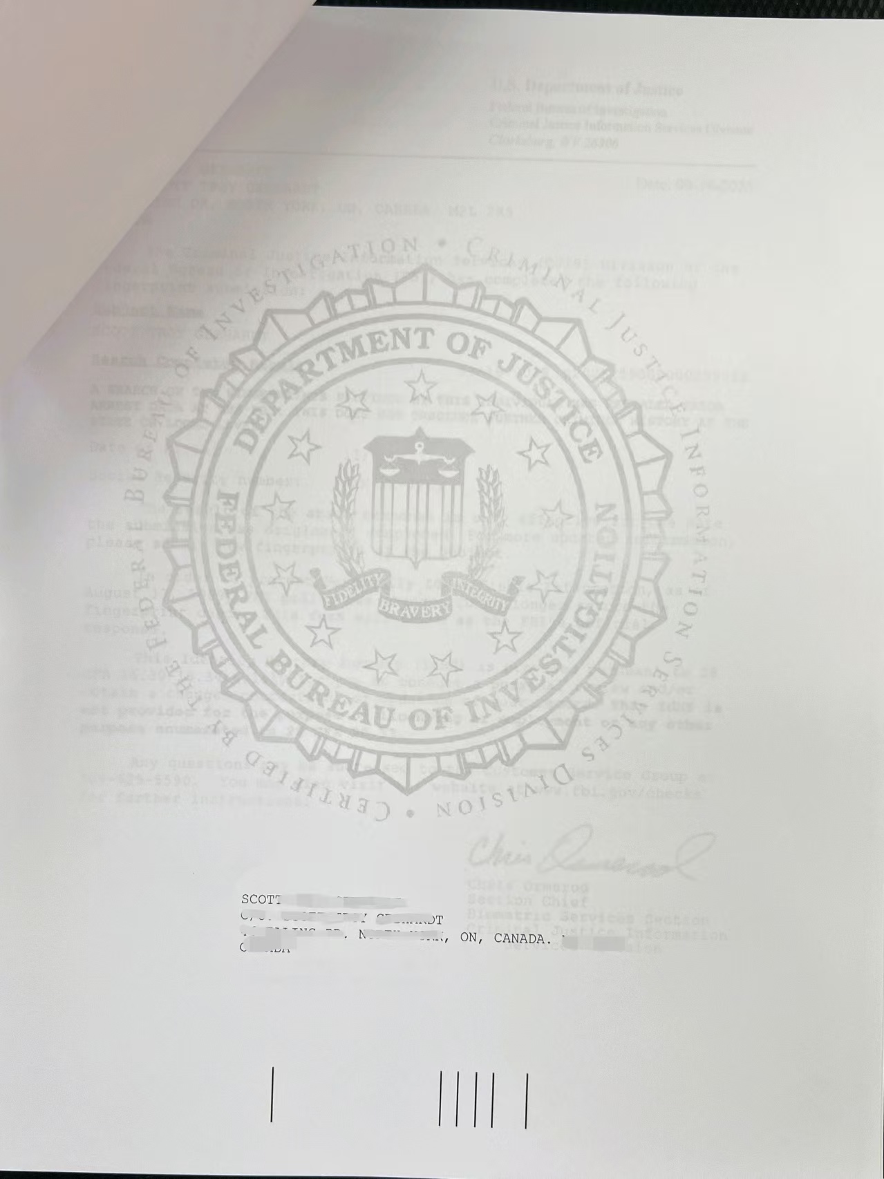 美国FBI犯罪记录海牙认证中英文申请中国绿卡-加拿大海牙认证代理机构