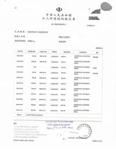 中国工资收入纳税记录加拿大中英文翻译认证