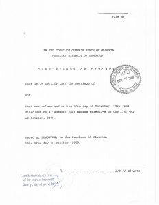 阿省皇座法庭埃德蒙顿司法中心离婚海牙认证