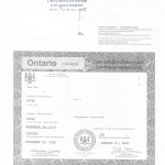 安省民事登记总署签发结婚证FORM30海牙认证