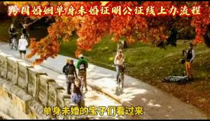 跨国婚姻未婚单身证明公证，线上办理流程！