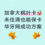 加拿大枫叶卡未住满也能保卡华译网成功方案