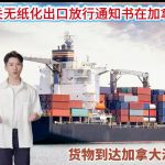 通关无纸化出口放行通知书在加拿大翻译公证