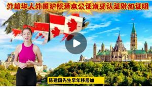 外籍华人外国护照译本公证海牙认证附加证明