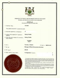 加拿大单身证明公证书海牙认证用于国内售房