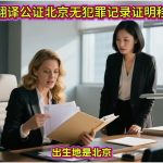 多伦多翻译公证北京无犯罪记录证明移民美国