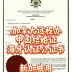 加拿大远程办中国结婚证海牙认证公证新加坡用