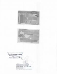 加拿大驾照中国护照复印件公证用于巴西工作