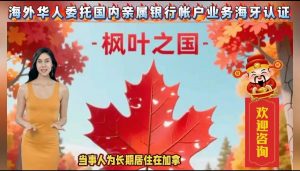 海外华人委托国内亲属银行账户业务海牙认证