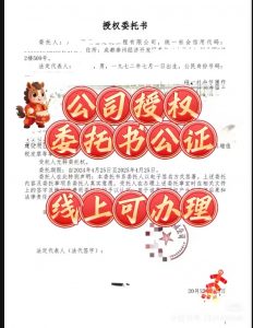 公司授权委托书可在线上办理更方便快捷