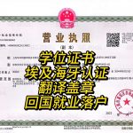 埃及海牙认证学位证书翻译盖章代办服务