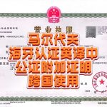 马尔代夫文件海牙认证及英译中公证附加证明