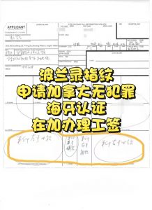 波兰录指纹申请加拿大无罪记录证明海牙认证