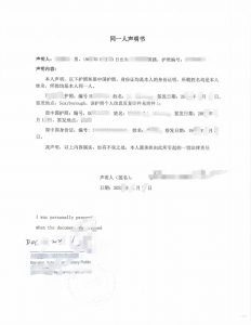 德国海牙认证公证同一人声明书北京售房