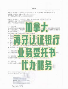 加拿大巴里广州工行委托书海牙认证代办服务
