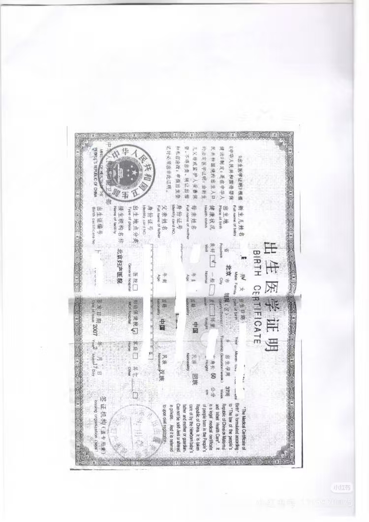 加拿大移民出生证翻译公证亲属关系海牙认证