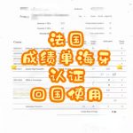 法国成绩单远程办理海牙认证回国使用