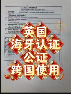 英国海牙认证文件中英文翻译跨国使用