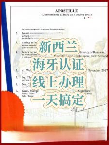新西兰海牙认证文件翻译公证全程代办服务