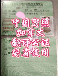 中国驾照翻译公证加拿大使用代办流程