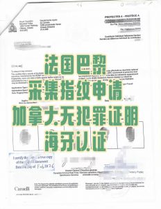 巴黎指纹采集加拿大无犯罪海牙认证移民专用