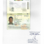 护照彩色复印件TRUE COPY 律师公证