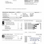 水电单复印件 TRUE COPY 公证