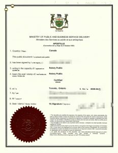 加拿大多本护照同一人声明海牙认证回国用途