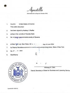 美国公司注册证书海牙认证回国使用说明流程